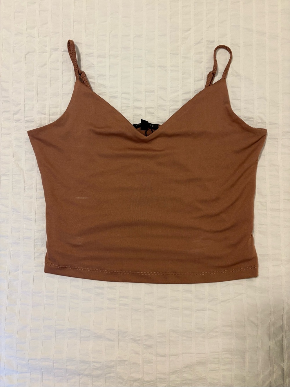 Dynamite Rust Brown V-Neck Spaghetti Strap Camisole